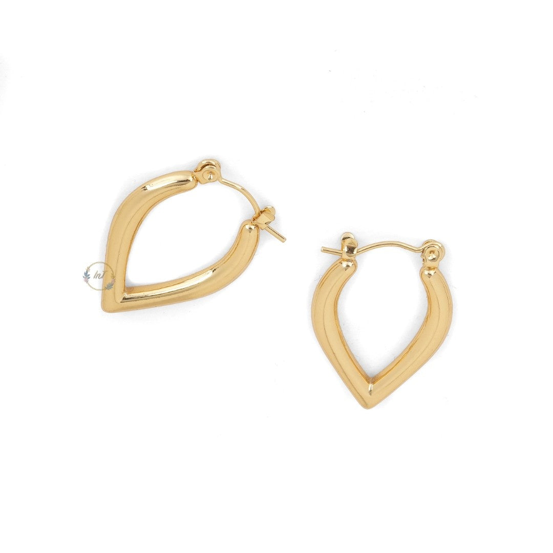 Gold Plated Korean Hoop Earrings
