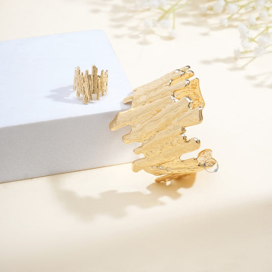 Gold Korean Bracelet with ring for Women