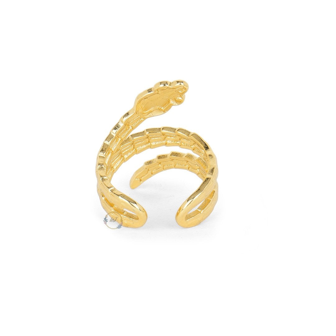 Gold Plated Korean Snake Ring