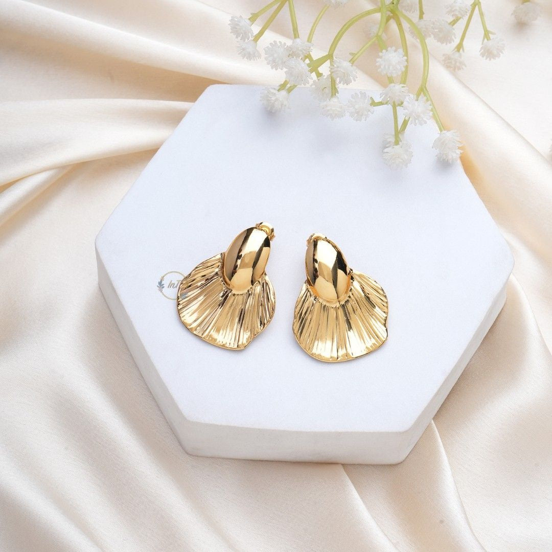 Gold Plated Korean Top Earrings