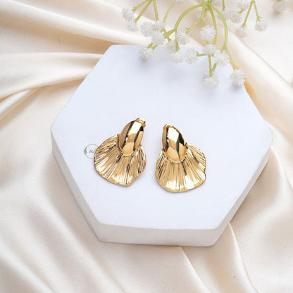 Gold Plated Korean Top Earrings
