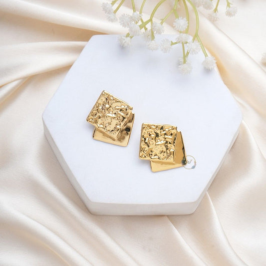 Gold Plated Korean Top Earrings