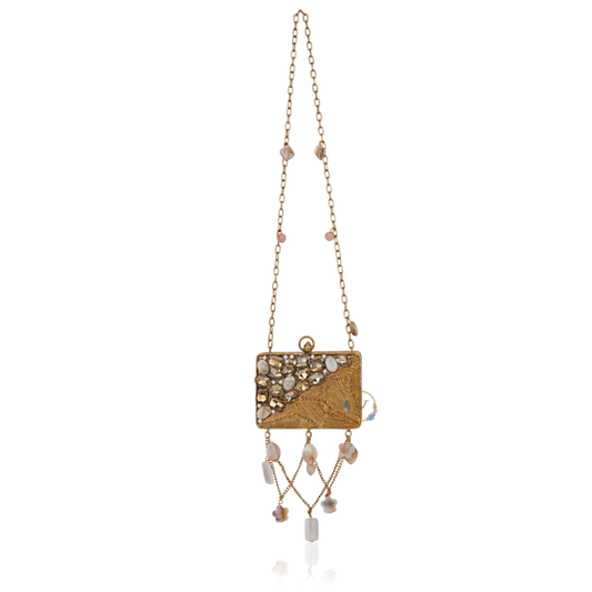Gold Metallic Mini Party Clutch