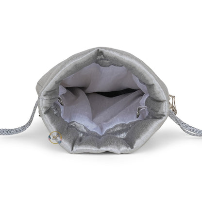 Vintage Silver Brass Metal Party Clutch Bag