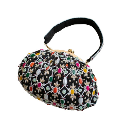 Embroidery Soft Pouch Party Bag