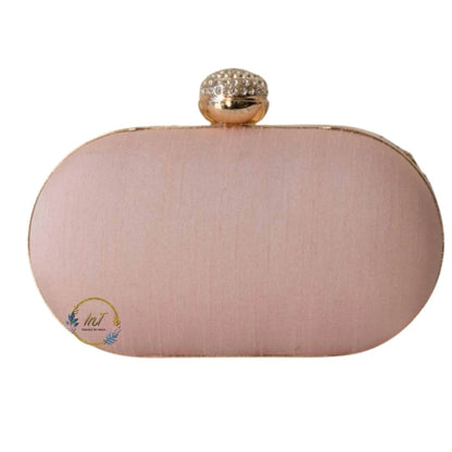Pink Embroidery Party Clutch Bag for Women
