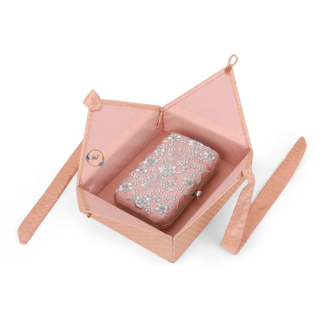 Premium Brocade Gift Box for Clutches & Potli Bags
