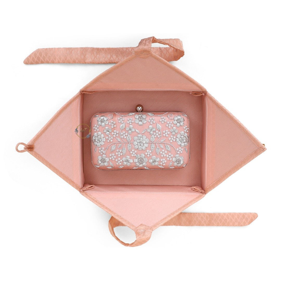 Premium Brocade Gift Box for Clutches & Potli Bags