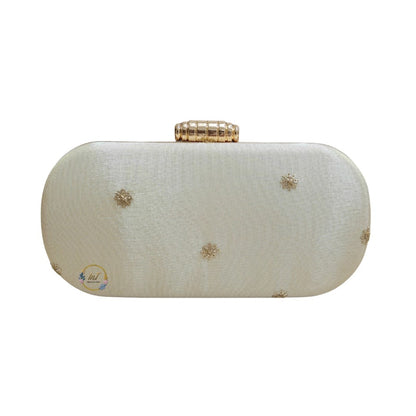 Cream Party Clutch Bag for Women