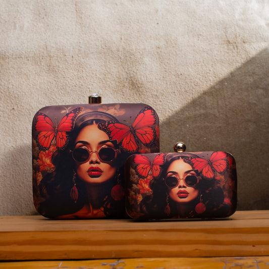 Twinning Mother Daughter  Clutches for Mothers Day Gift