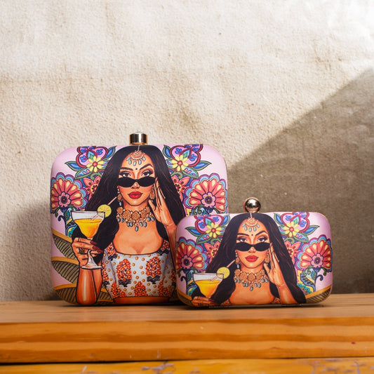 Twinning Mother Daughter  Clutches for Mothers Day Gift
