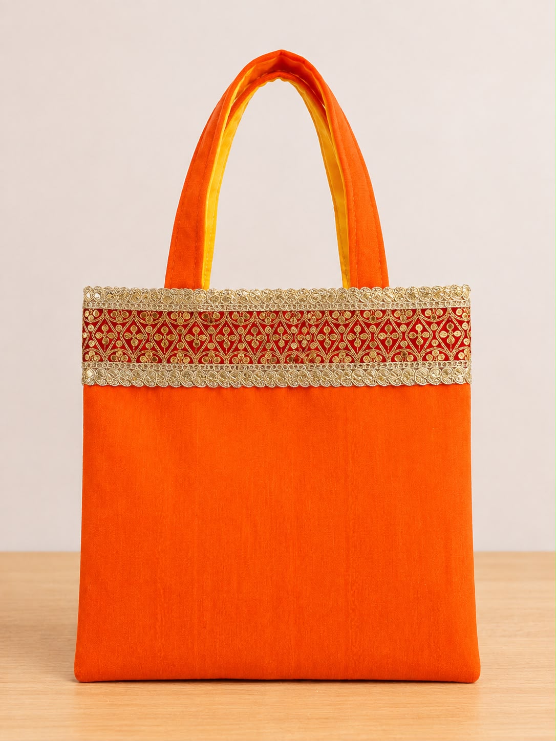 Silk Bags with Border (Pack of 10 )