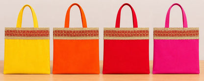 Silk Bags with Border (Pack of 10 )