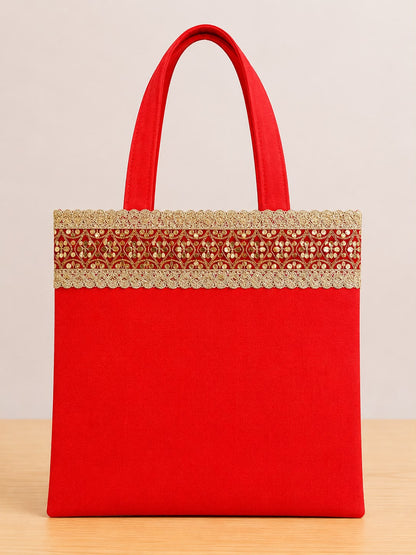 Silk Bags with Border (Pack of 10 )