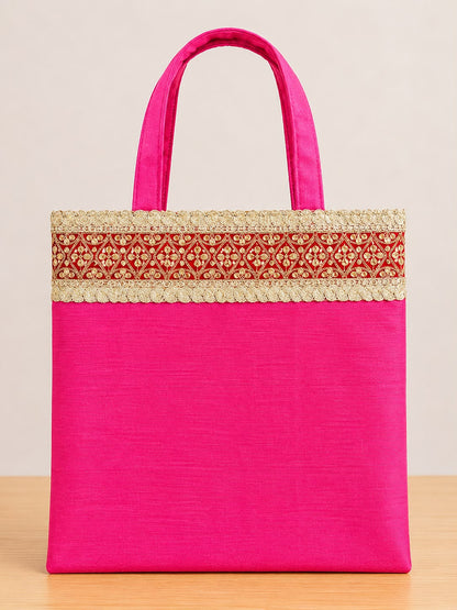 Silk Bags with Border (Pack of 10 )
