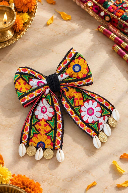 Bow Navratri Hair Clip