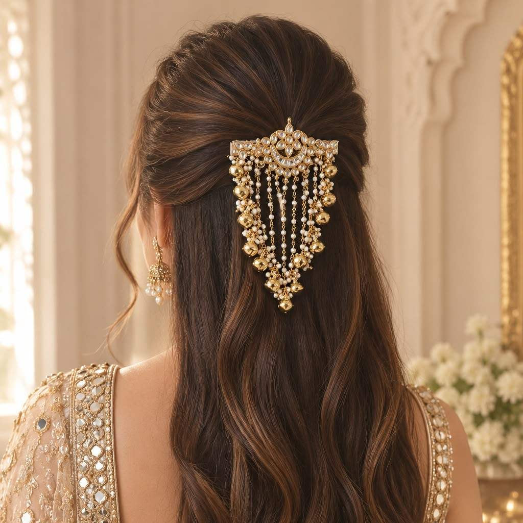 Kundan Hair Clip