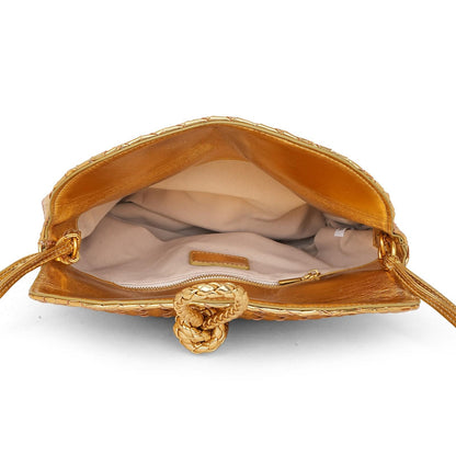 Golden Evening Party Handbag for Women