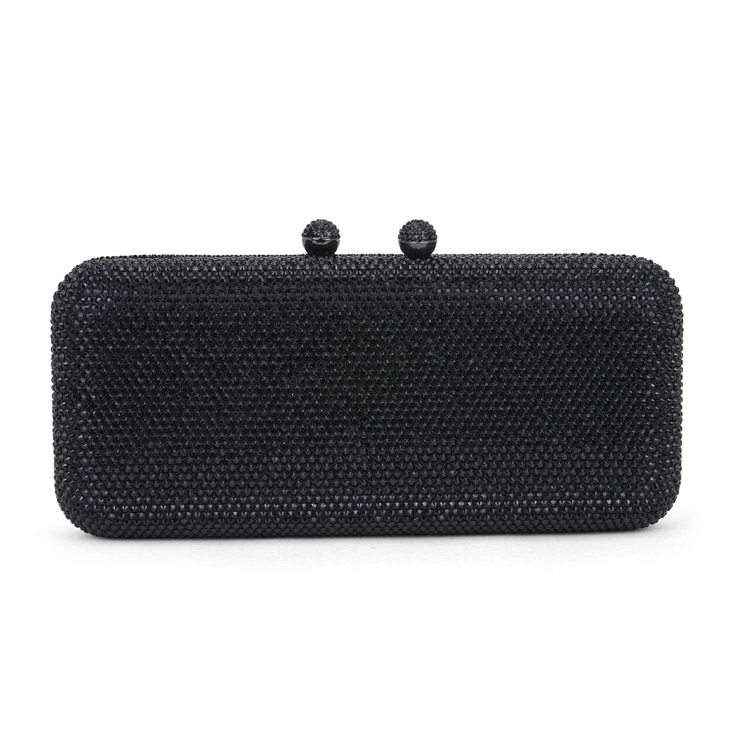 Black Rhinestone Party Clutch Bag for Women
