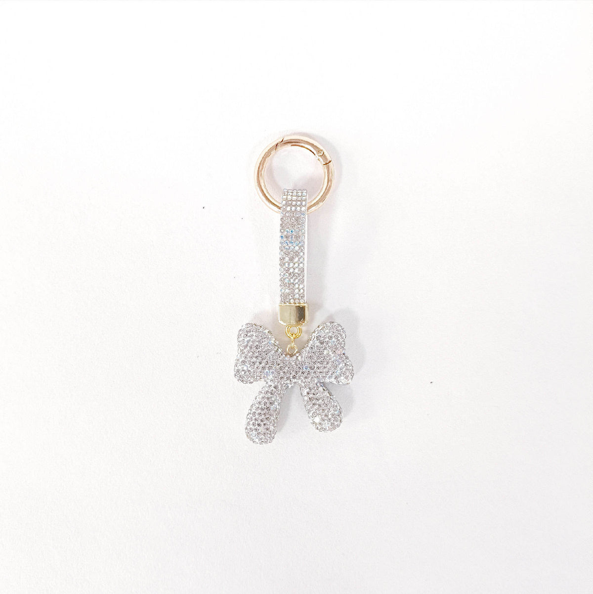 Silver Bow Bag Charm