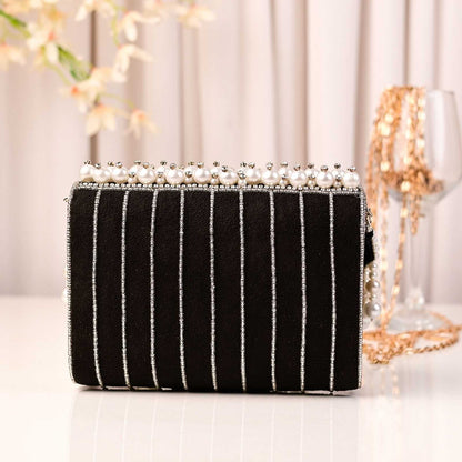 Pearl Swarovski Party Handbag