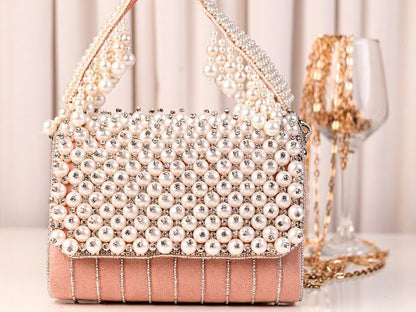 Pearl Swarovski Party Handbag