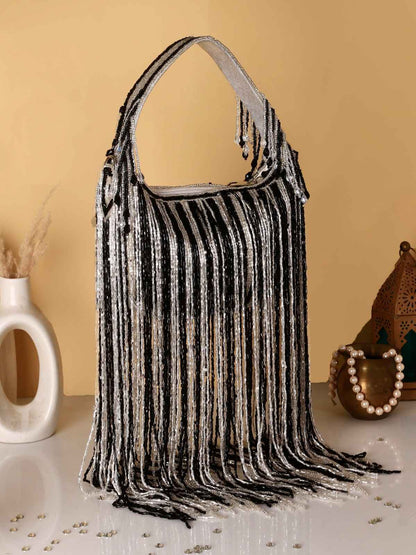 Long Tassel Embroidered Handbag for Wedding