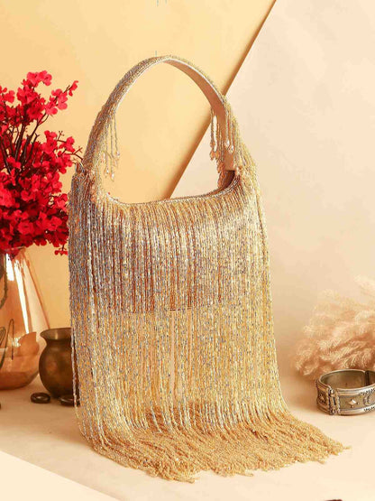 Long Tassel Embroidered Handbag for Wedding
