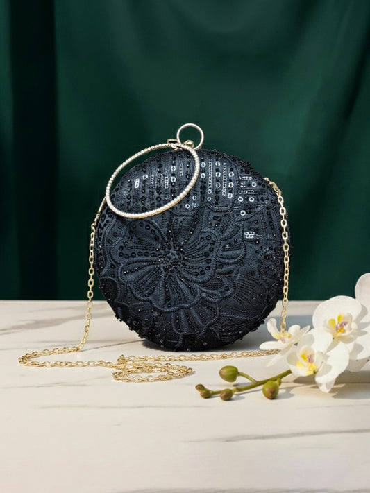 Black Evening Party Clutch for Women