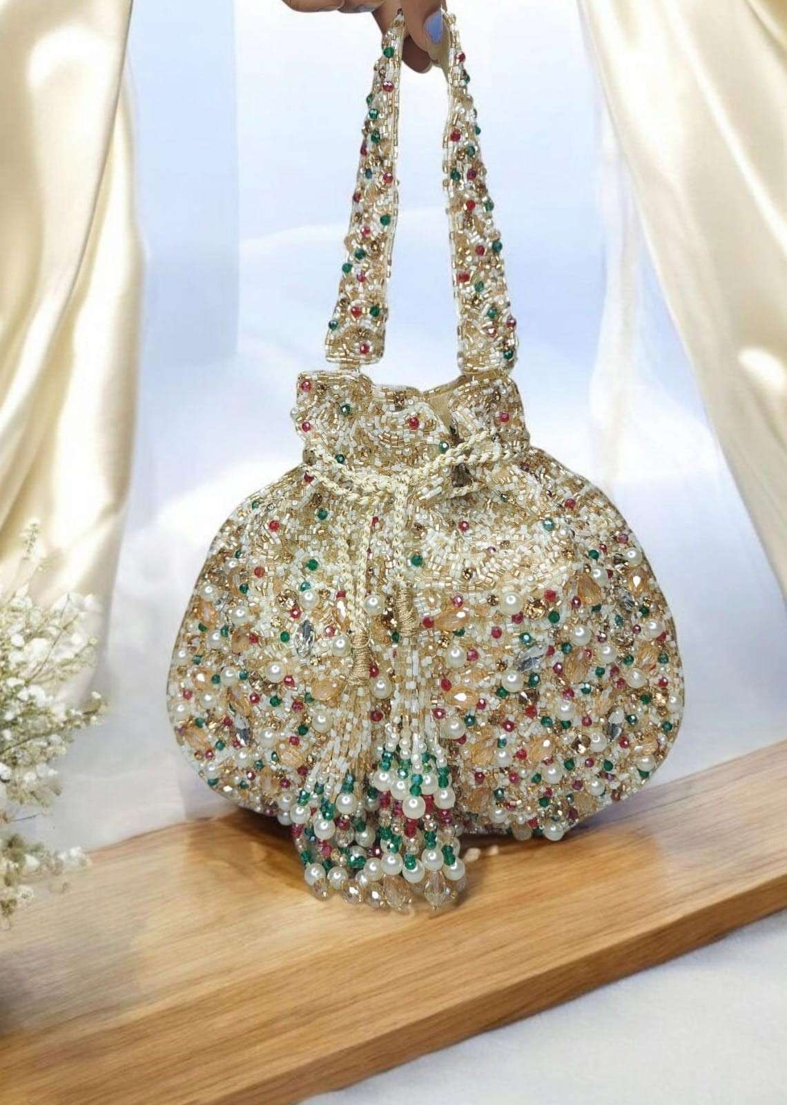 Designer Embroidery Wedding Potli Bag