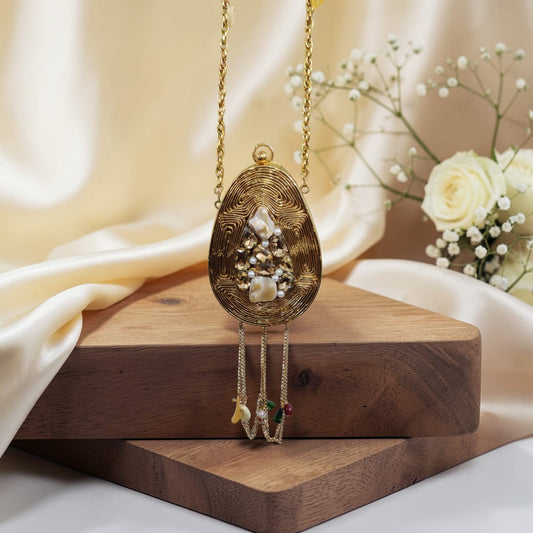 Gold Metallic Mini Party Clutch