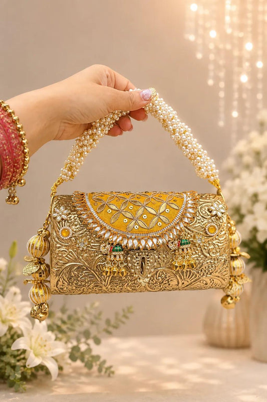 Brass Party Bag for women
