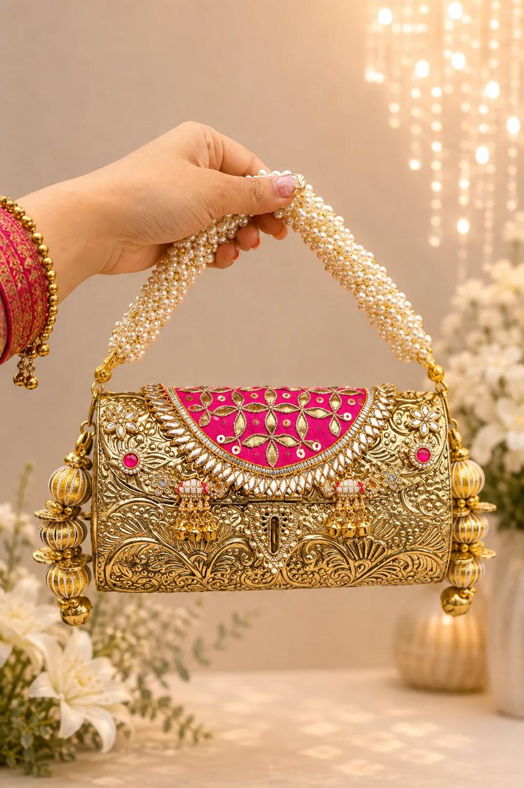 Brass Party Bag for women