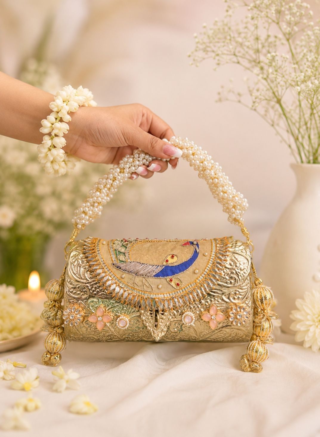 Brass Party Bag for women
