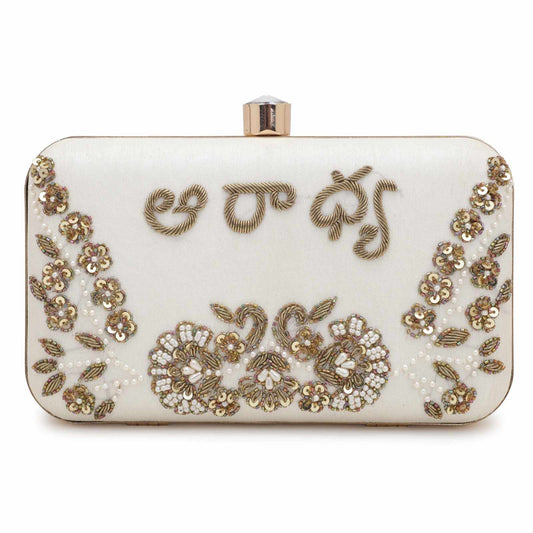 Custom Name Embroidery Clutch – Personalized Designer Clutches for Every Occasion