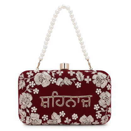 Customised Name Women Wedding Clutch Bag