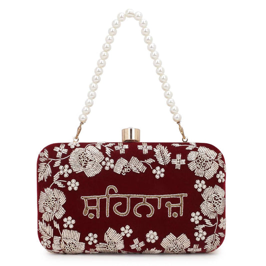 Customised Name Women Wedding Clutch Bag