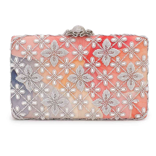Printed Embroidery Party Clutch Bag for Women
