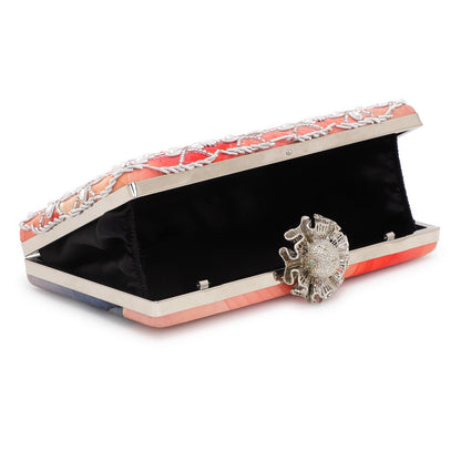 Printed Embroidery Party Clutch Bag for Women