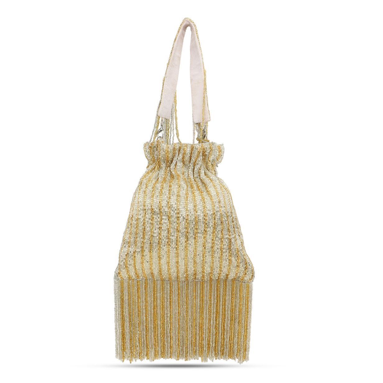 Designer Gold Silver Potli Bag For Unique Partywear Styles - Dohri