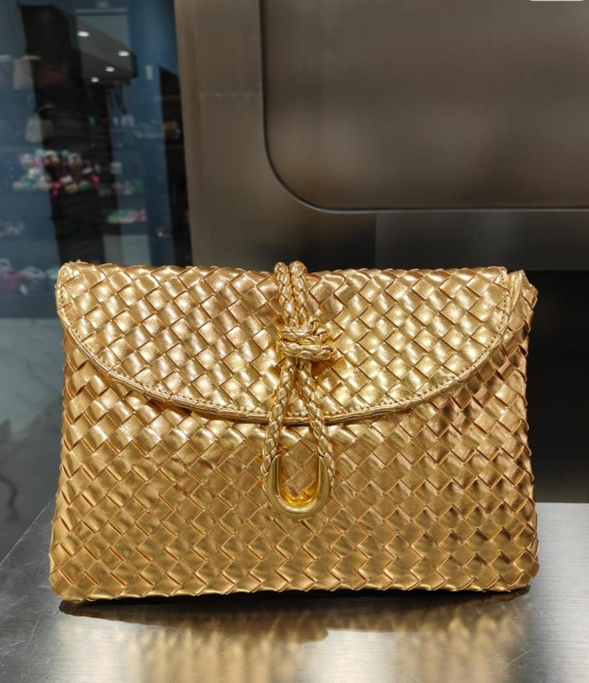 Golden Evening Party Handbag for Women