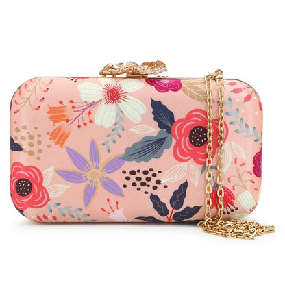 Printed Embroidery Party Clutch Bag for Women