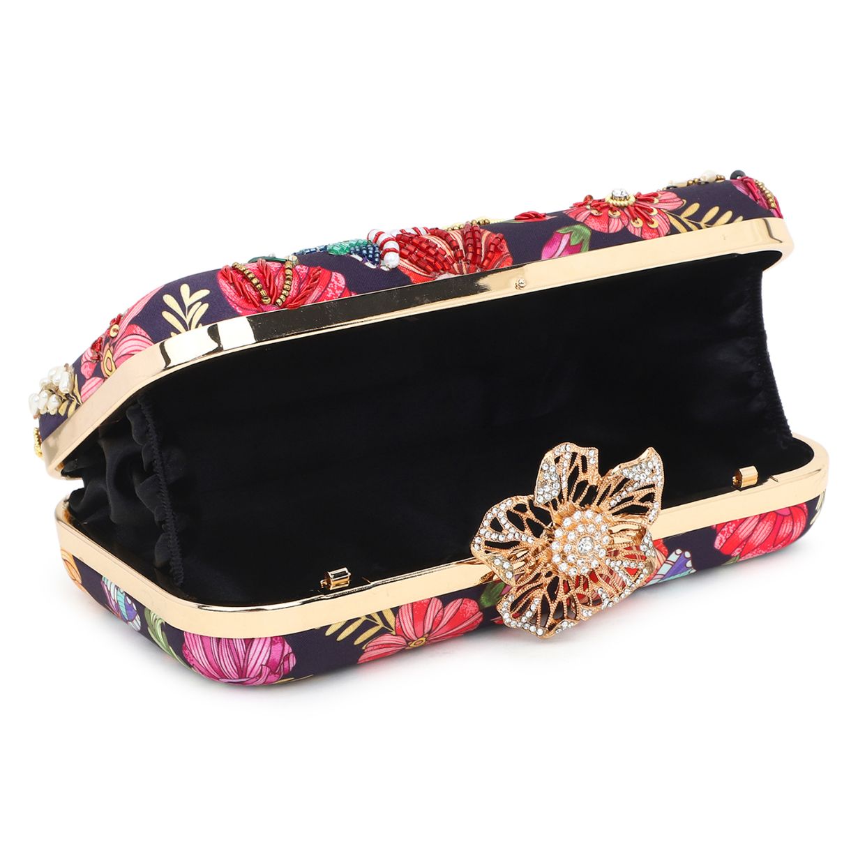 Printed Embroidery Party Clutch Bag for Women