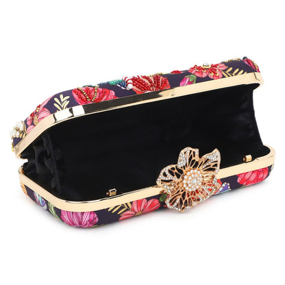 Printed Embroidery Party Clutch Bag for Women