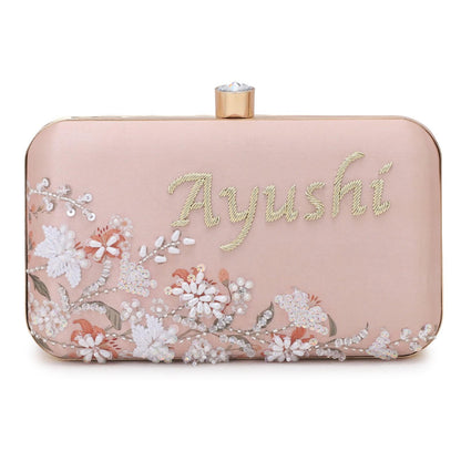 Customised Embroidery Name Highlight Party Clutch