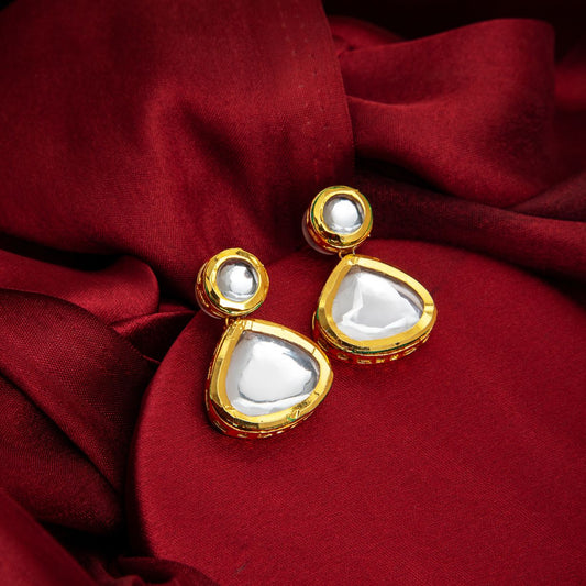 Kundan Drop Earring for Traditional Wear