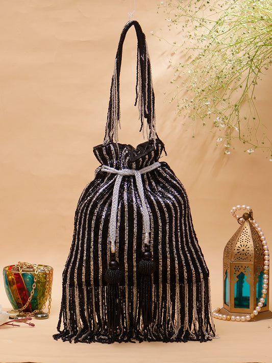 Designer Multicolored Potli Bag For Unique Partywear Styles - Dohri