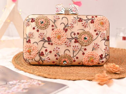 Printed Embroidery Party Clutch Bag for Women