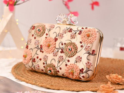Printed Embroidery Party Clutch Bag for Women