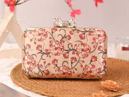 Printed Embroidery Party Clutch Bag for Women